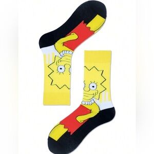 •It’s Lisa• The Simpsons Graphic Unisex Socks 3 for $21